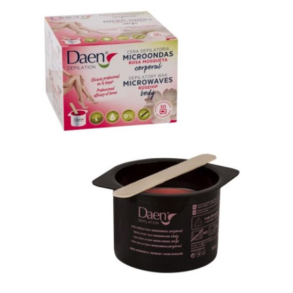 Daen Depilation Cera Depilatoria Microondas Rosa Mosqueta 300g