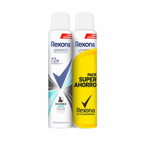 Rexona Avanced Invisible Aqua 72h Deodorant Spray 2x200ml