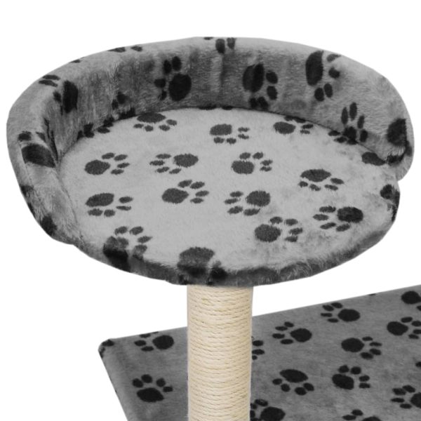 Árvore para gatos c/postes arranhadores sisal 95 cm cinzento - Image 6