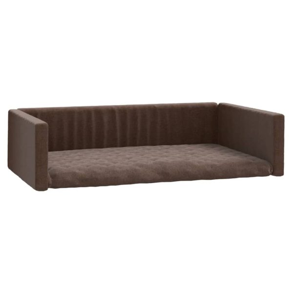 Cama/ninho para bagageira carro 70x45cm aspeto linho castanho - Image 2