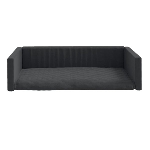 Cama/ninho para bagageira de carro 70x45 cm aspeto linho preto - Image 5