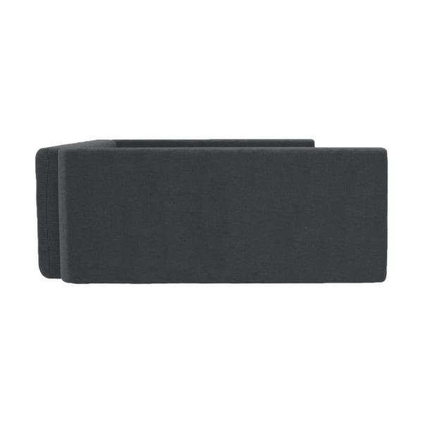 Cama/ninho para bagageira de carro 70x45 cm aspeto linho preto - Image 7