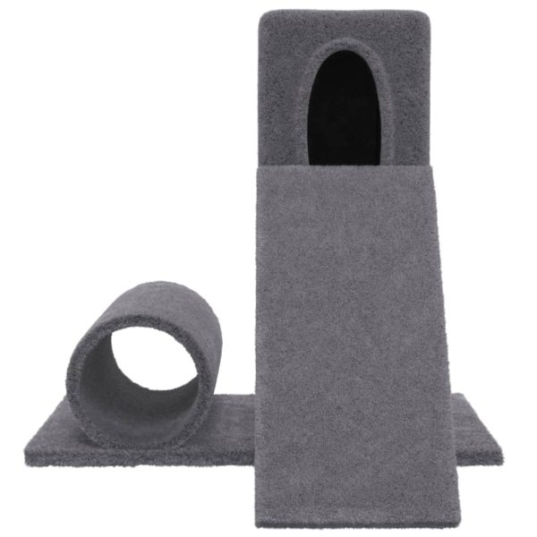 Árvore p/ gatos c/ poste arranhador sisal 59 cm cinzento-escuro - Image 3