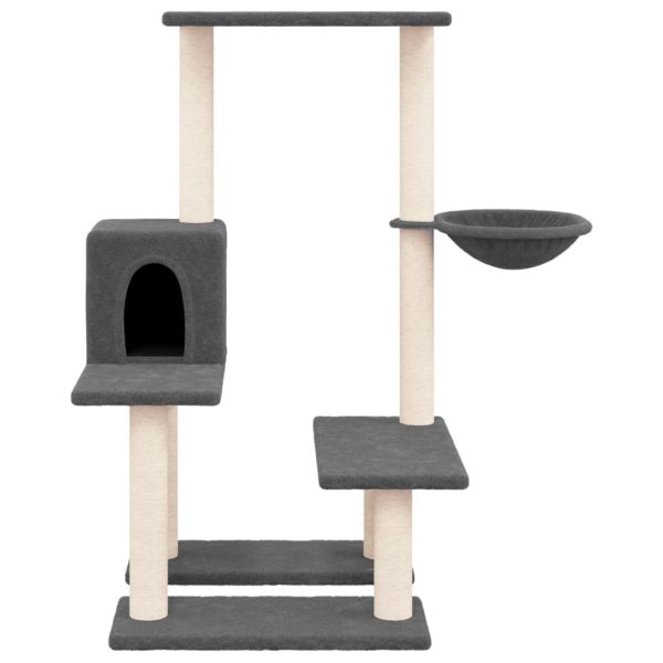 Árvore para gatos c/ arranhadores sisal 94,5 cm cinza-escuro - Image 3
