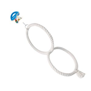 DUVO JUGUETE LORO CUERDA 2 ANILLOS 50 CM