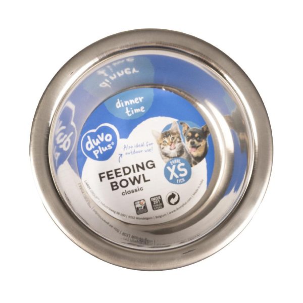 DUVO COMEDERO ACERO PLANO (11 CM 300 ML)
