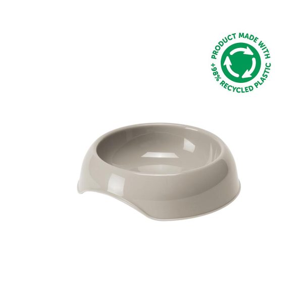 MODERNA RECYCLED COMEDERO GUSTO GATO (GRIS 200 ML ( 15 x 15 x 3.3 CM ))