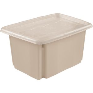 CAJA DE ALMACENAJE, CAPACIDAD 45 LITROS, 55,5X40X30, CREMA, COLECCIÓN EMIL&EMILIA