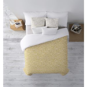 FUNDA NÓRDICA 100% ALGODÓN MODELO PROVENZA MOSTAZA PARA CAMA DE 105 (180X220 CM)