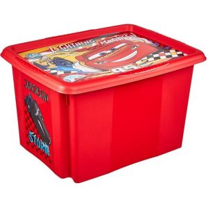 CAJA DE ALMACENAMIENTO CARS 45 X 35 X 27, ROJO CEREZA