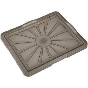TAPA PARA CAJA DE ALMACENAJE 35 X 21, GRIS TRANSLÚCIDO