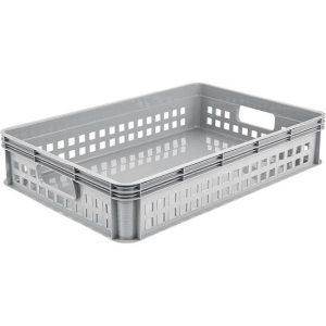 CAJA DE ALMACENAMIENTO 60 X 40 X 12, GRIS NÓRDICO