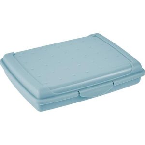 CAJA DE ALMACENAMIENTO LISA 17 X 13 X 3,5, AZUL NÓRDICO