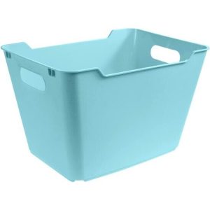 CAJA DE ALMACENAJE, POLIPROPILENO, 20 L - AZUL CLARO, 40X28X25 CM