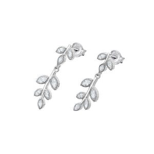 PAR DE BRINCOS LOTUS SILVER, PRATA 925