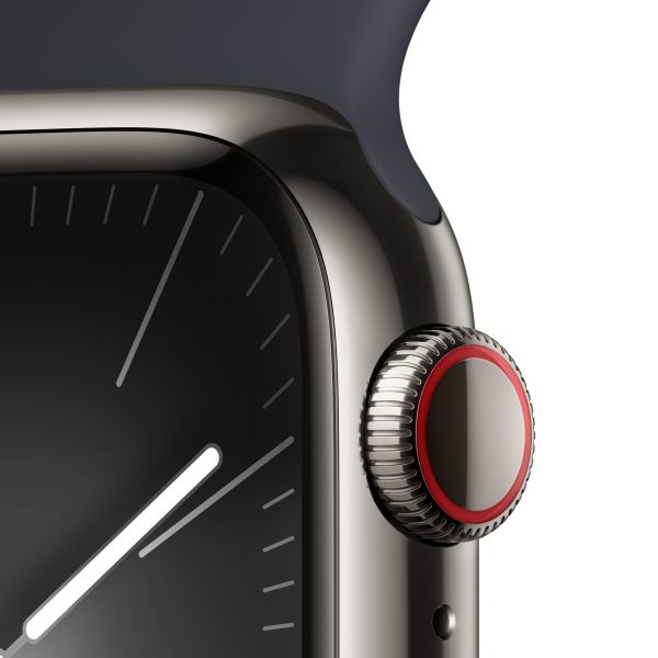 APPLE WATCH SERIES 9 MRJ93QL/A  41MM SILVER STAINLESS STEEL CASE WITH MIDNIGHT SPORT BAND - Image 3