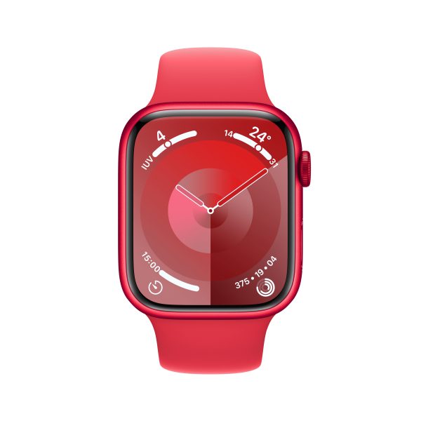 APPLE WATCH SERIES 9 MRYE3QL/A 45MM (PRODUCT) REDALUMINIUM CASE WITH (PRODUCT) RED SPORT BAND - Image 2