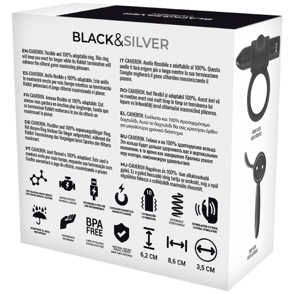 BLACK&SILVER- CAMERON CONTROLE REMOTO COCKRING WATCHME - Image 6