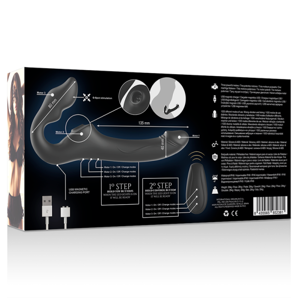 IBIZA REMOTE CONTROL STRAPLESS VIBRATOR 3 MOTORS 1000 COMBINATIONS. - Image 12