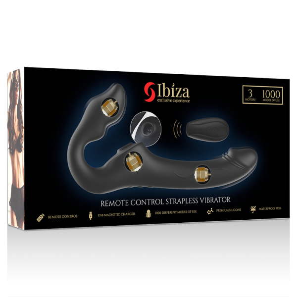 IBIZA REMOTE CONTROL STRAPLESS VIBRATOR 3 MOTORS 1000 COMBINATIONS. - Image 11