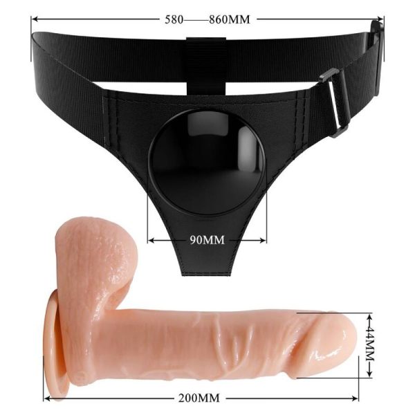 PRETTY LOVE - ARNÊS CUECAS UNIVERSAL ARNÊS COM DILDO TOM 20 CM NATURAL - Image 6