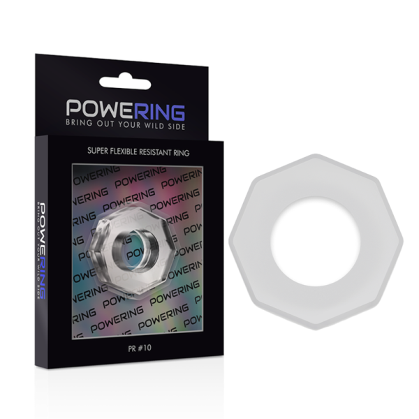 POWERING - ANEL PARA PÉNIS SUPER FLEXÍVEL E RESISTENTE 5CM PR10 TRANSPARENTE - Image 5