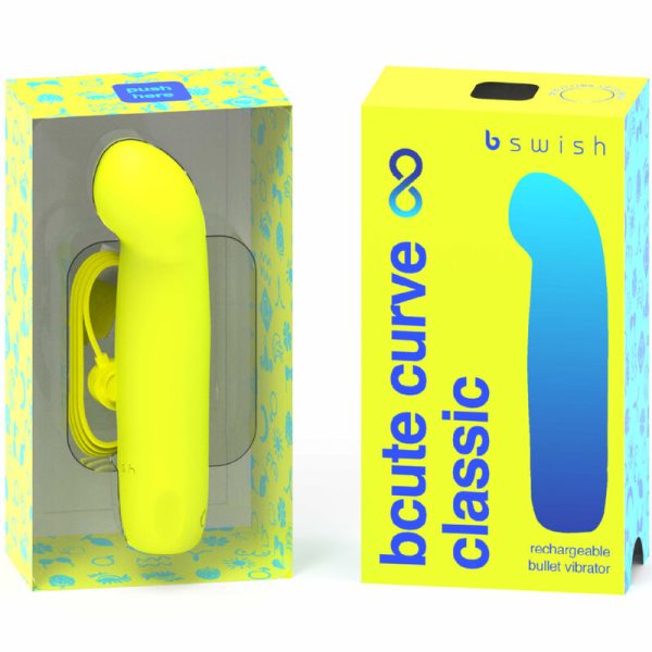 B SWISH - BCUTE CURVE INFINITE CLASSIC VIBRADOR RECARGABLE SILICONA AMARILLO - Image 2