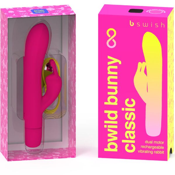 B SWISH - BWILD BUNNY INFINITE CLASSIC VIBRADOR RECARGABLE SILICONA ROSA - Image 2