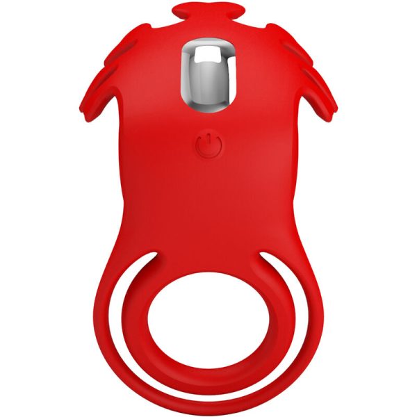 PRETTY LOVE - ANEL VIBRADOR RUBEN 7 VIBRAÕES SILICONE VERMELHO - Image 4