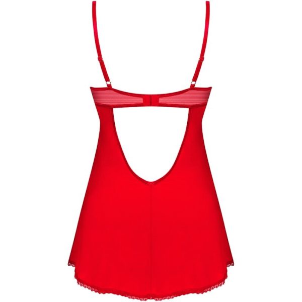 OBSESSIVE - INGRIDIA CHEMISE E TANGA VERMELHA - Image 6