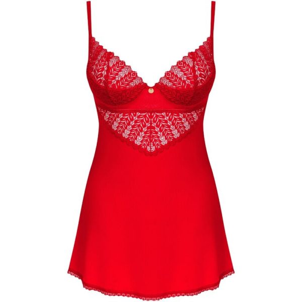OBSESSIVE - INGRIDIA CHEMISE E TANGA VERMELHA - Image 5