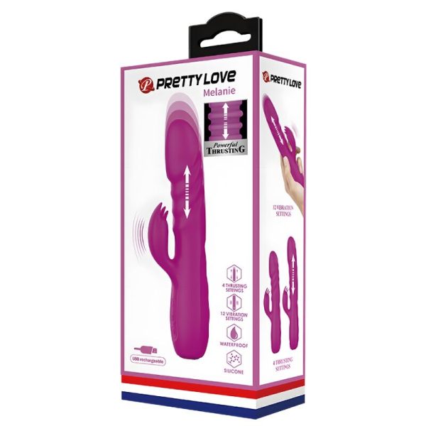 PRETTY LOVE - VIBRADOR DE COELHO RECARREGVEL MELANIE ROXO - Image 8
