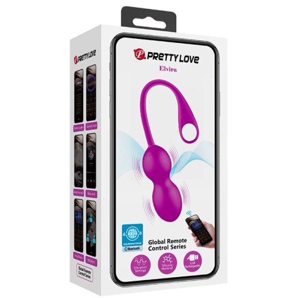 PRETTY LOVE - BOLAS VIBRADORAS RECARREGVEIS ELVIRA ROXO - Image 14