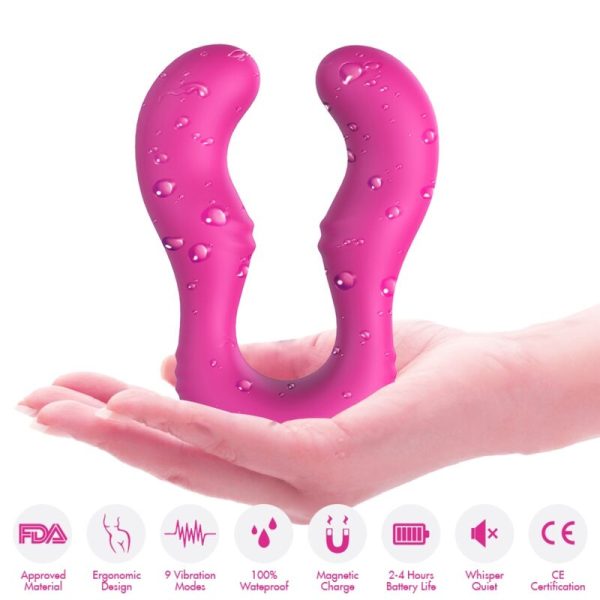 ARMONY - VIBRADOR SERAPH DUPLO CONTROLE REMOTO FÚCSIA - Image 4