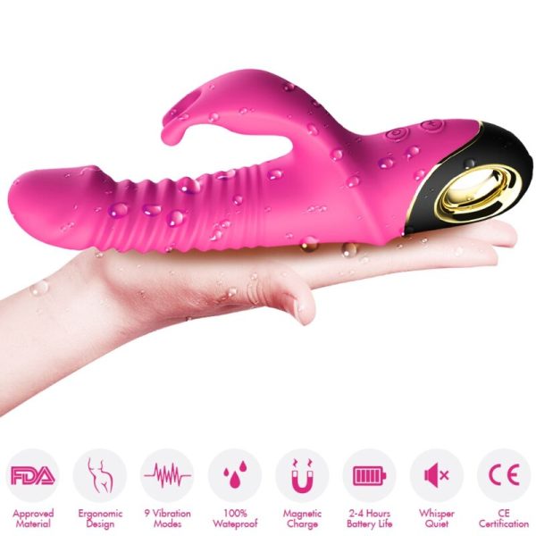 ARMONY - ZING DILDO VIBRADOR COELHO FÚCSIA - Image 4