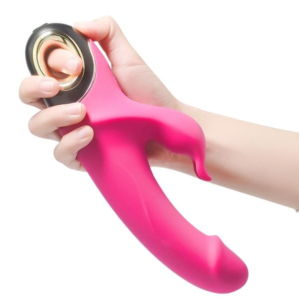 ARMONY - METEROR DILDO VIBRADOR COELHO ROTATOR FÚCSIA - Image 4