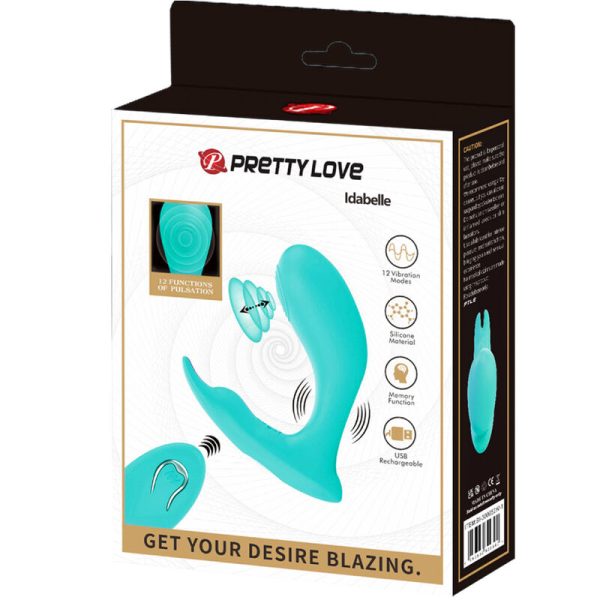 PRETTY LOVE - CONTROLE REMOTO DE VIBRAÇÃO E PULSAÇÃO IDABELLE AZUL - Image 7
