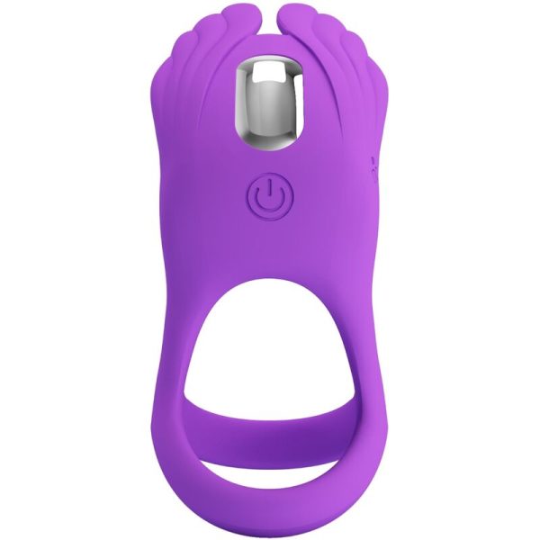 PRETTY LOVE - ANEL PARA PÊNIS VIBRANTE 7 VIBRAÕES SILICONE ROXO - Image 4