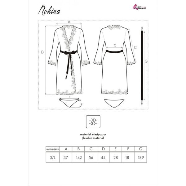 LIVCO CORSETTI FASHION - NOKINA LC XG055 VESTIDO G + CALCINHA PRETA TAMANHO ÚNICO - Image 3