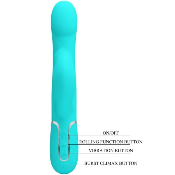 PRETTY LOVE - VIBRADOR COELHO PÉROLAS AQUA VERDE - Image 8