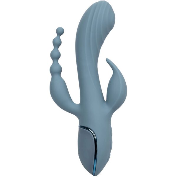 CALIFORNIA EXOTICS - VIBRADOR TRIPLO ECSTASY CINZA - Image 3
