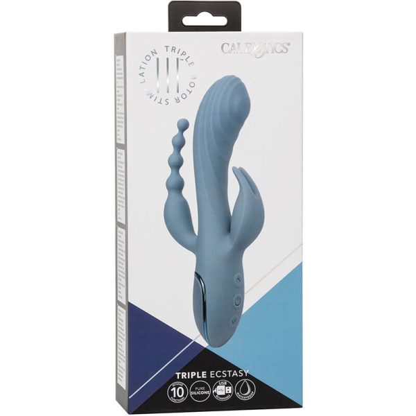 CALIFORNIA EXOTICS - VIBRADOR TRIPLO ECSTASY CINZA - Image 11
