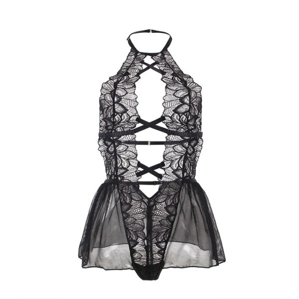 SUBBLIME - TEDDY HALTER NECK BARE BACK LACE - Image 5