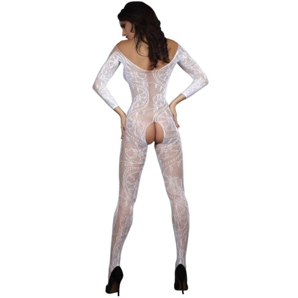 LIVCO CORSETTI FASHION - ZITA LC 17199 BODYSTOCKING BRANCO TAMANHO ÚNICO - Image 2