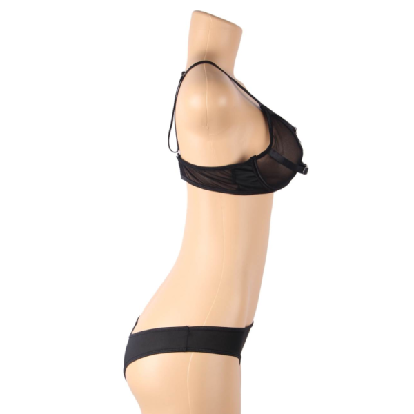SUBBLIME - CONJUNTO DE DUAS PEÇAS DE SUTIÃ TRANSPARENTE E TIRAS S/M - Image 10