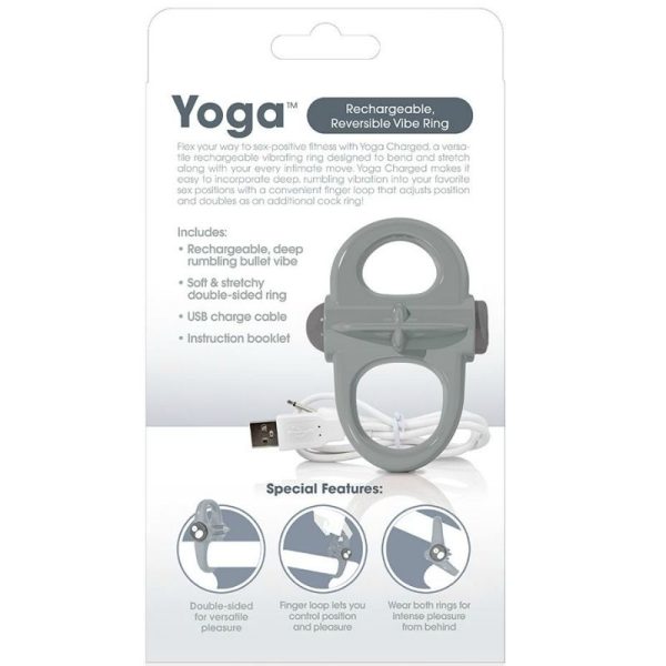 GRITANDO O ANEL RECARREGÁVEL E VIBRANTE YOGA GREY - Image 3