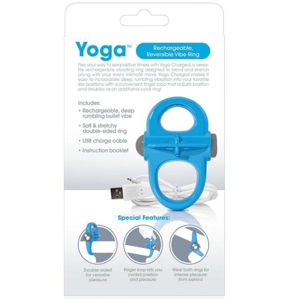 GRITANDO O ANEL RECARREGÁVEL E VIBRANTE YOGA AZUL - Image 3