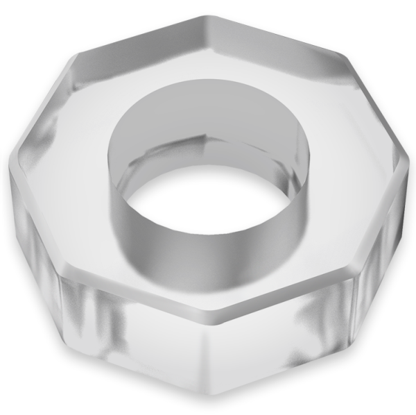 POWERING - ANEL PARA PÉNIS SUPER FLEXÍVEL E RESISTENTE 5CM PR10 TRANSPARENTE - Image 7