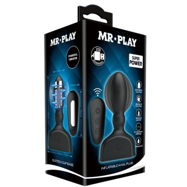 MR PLAY - CONTROLE REMOTO DE PLUG ANAL INFLVEL PRETO - Image 6