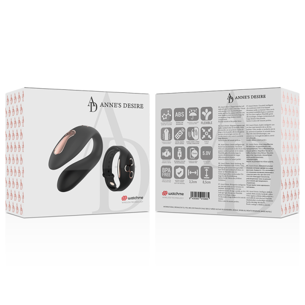 ANNE'S DESIRE - DUAL PLEASURE TECNOLOG A WATCHME PRETO/OURO - Image 19